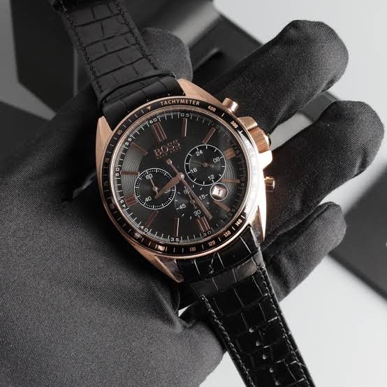 Hugo Boss Men's Quartz Watch 1512881 1512881 with Leather Strap, Brown, Strap - Image 4