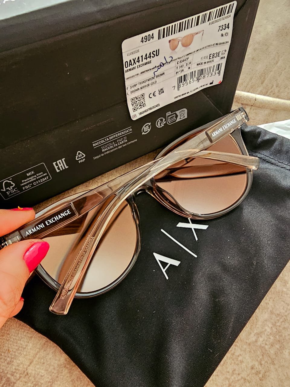 Óculos de Sol Armani Exchange AX4144SU - Image 4