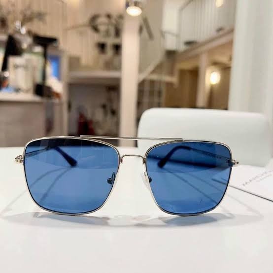 Calvin Klein Navigator Sunglasses – Silver Frame Blue Lens (Model CK19136S 045) - Image 6