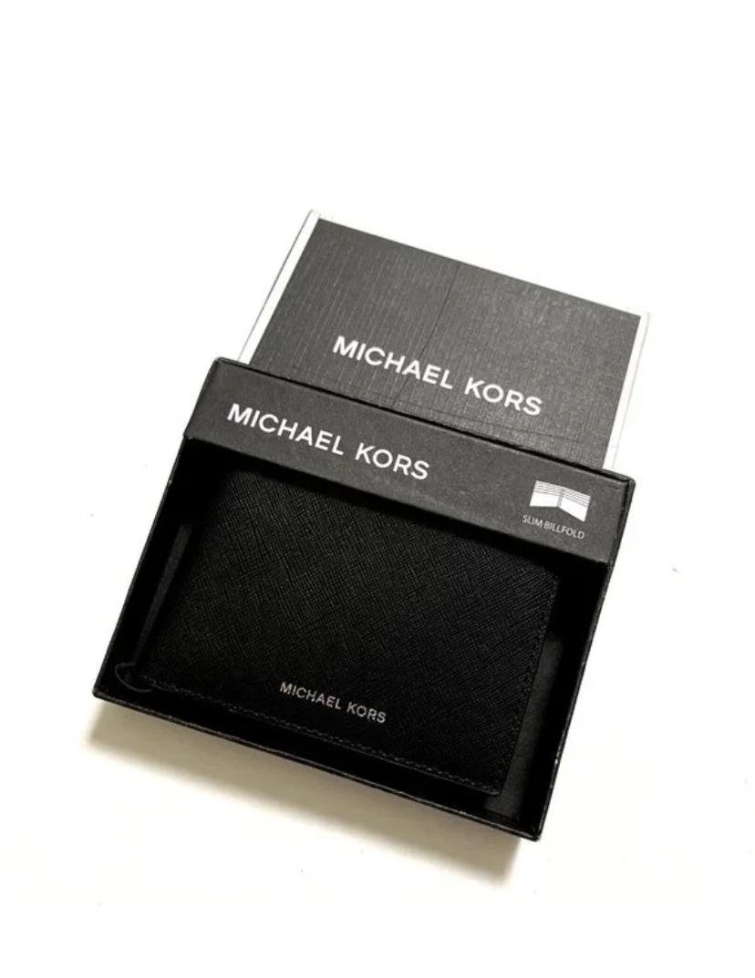 MICHAEL KORS Slim BiFoldWallet Embossed Black Boxed Saffiano - Image 2