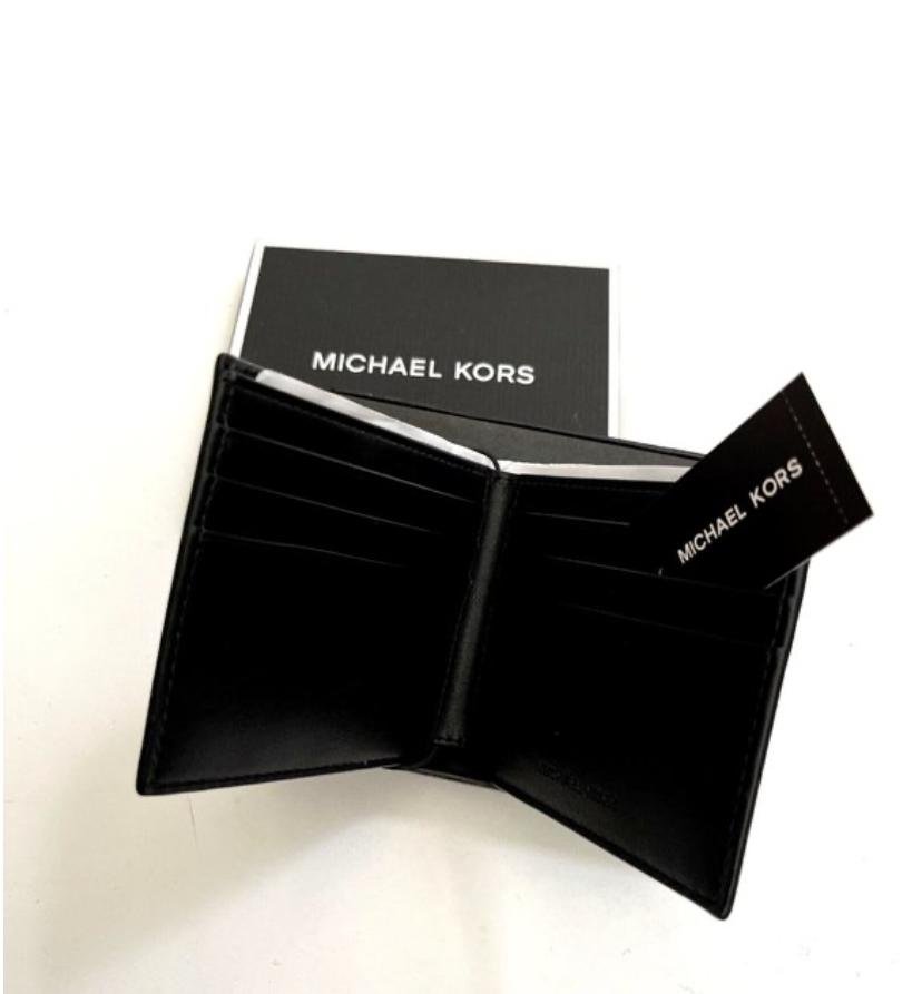 MICHAEL KORS Slim BiFoldWallet Embossed Black Boxed Saffiano - Image 3