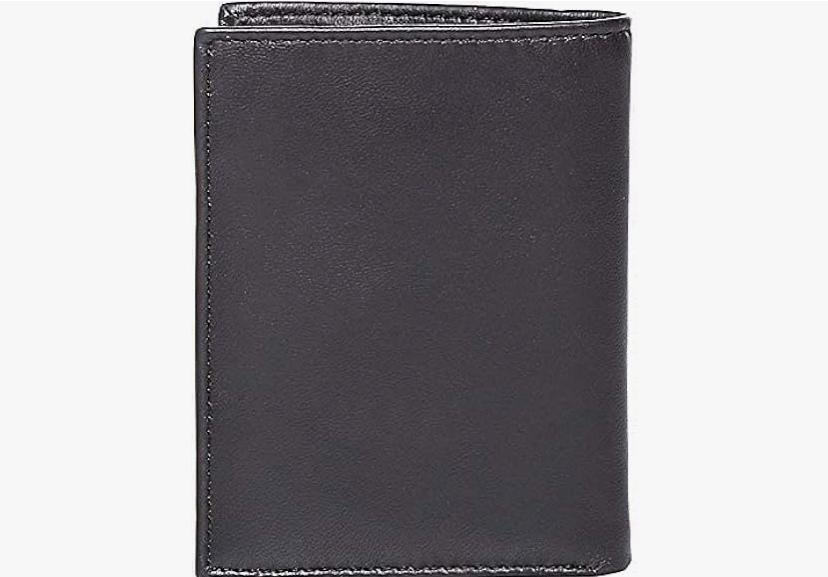 Tommy Hilfiger Stockton Bi-fold Leather Wallet for Men, Black - Image 3