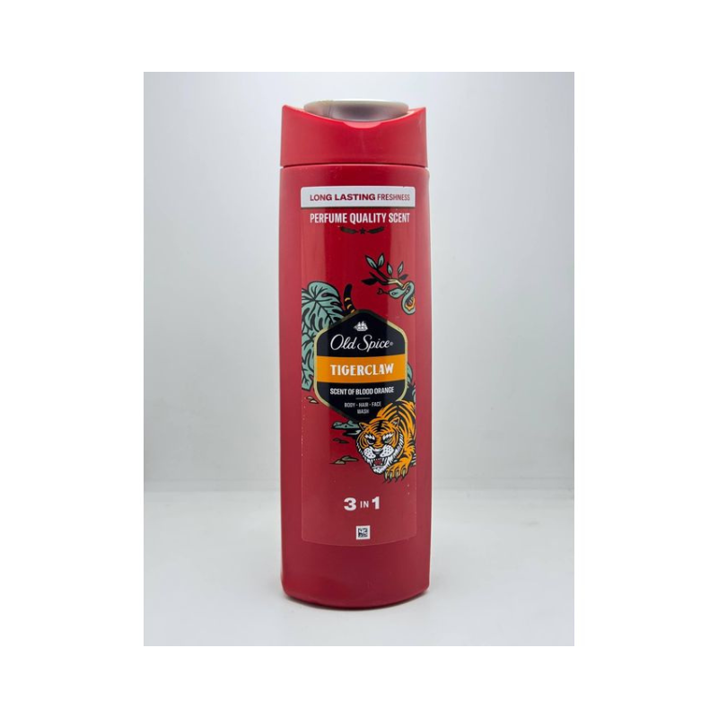 Old Spice Tigerclaw 3-in-1 Shower Gel / Shampoo / Face Wash 400ml