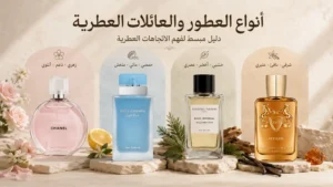 العائلات العطرية وأنواع روائح العطور