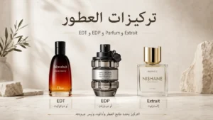 درجات تركيز العطور من EDT إلى Parfum