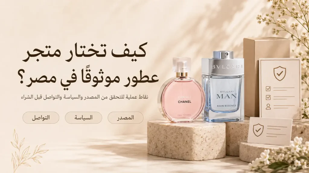 معايير اختيار متجر عطور موثوق في مصر