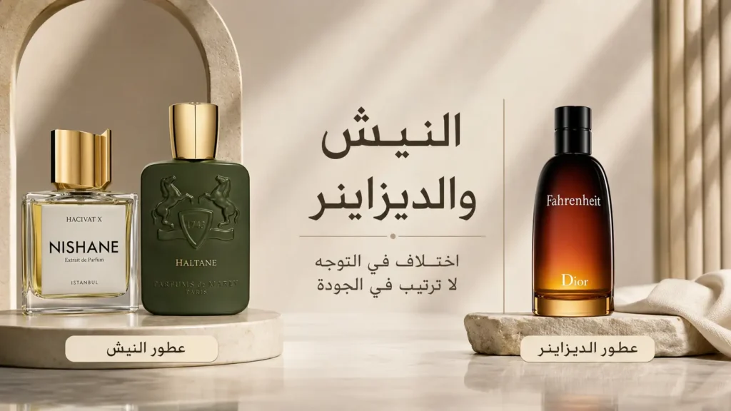 مقارنة عطور النيش وعطور الديزاينر