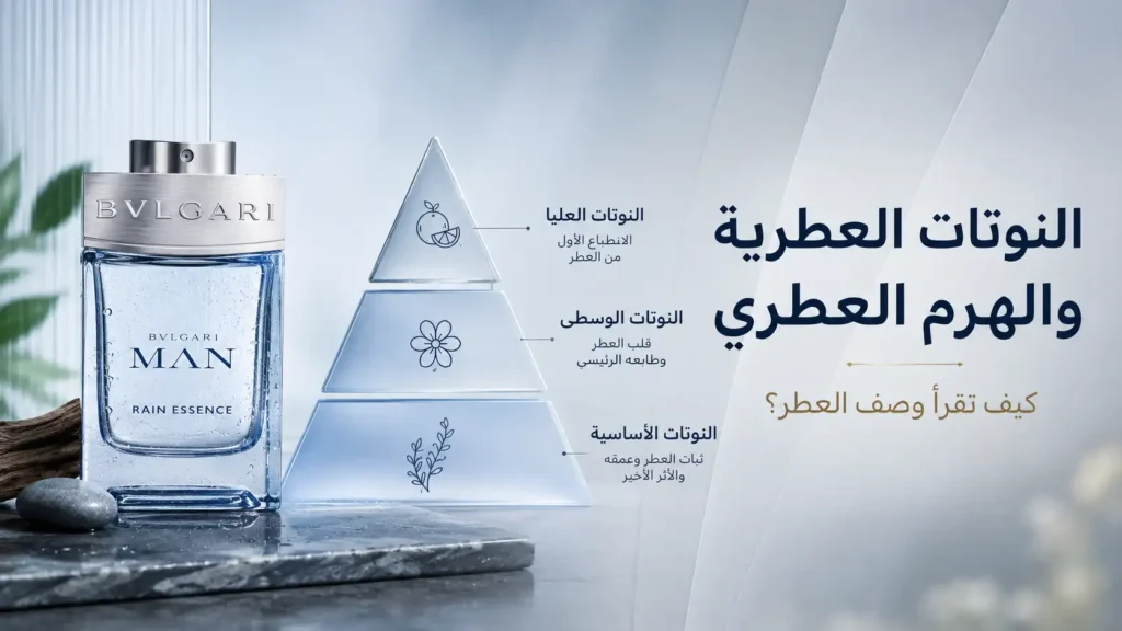 النوتات العطرية والهرم العطري من الافتتاحية إلى القاعدة